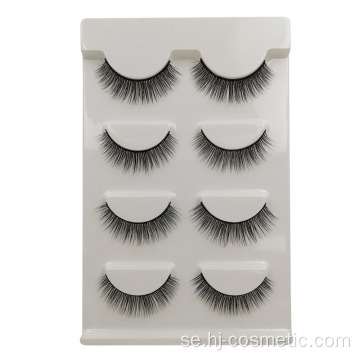 Partihandel Privat Etikett 100% 3D Real Mink Fur Ögonfransar Med Custom Eyelash Packaging